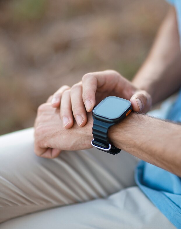image of person wearing fitness tracker