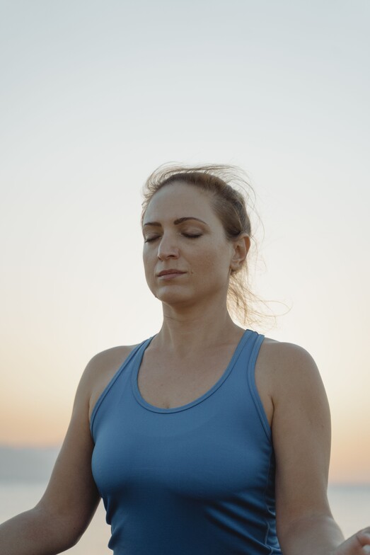 image of person practicing breathwork