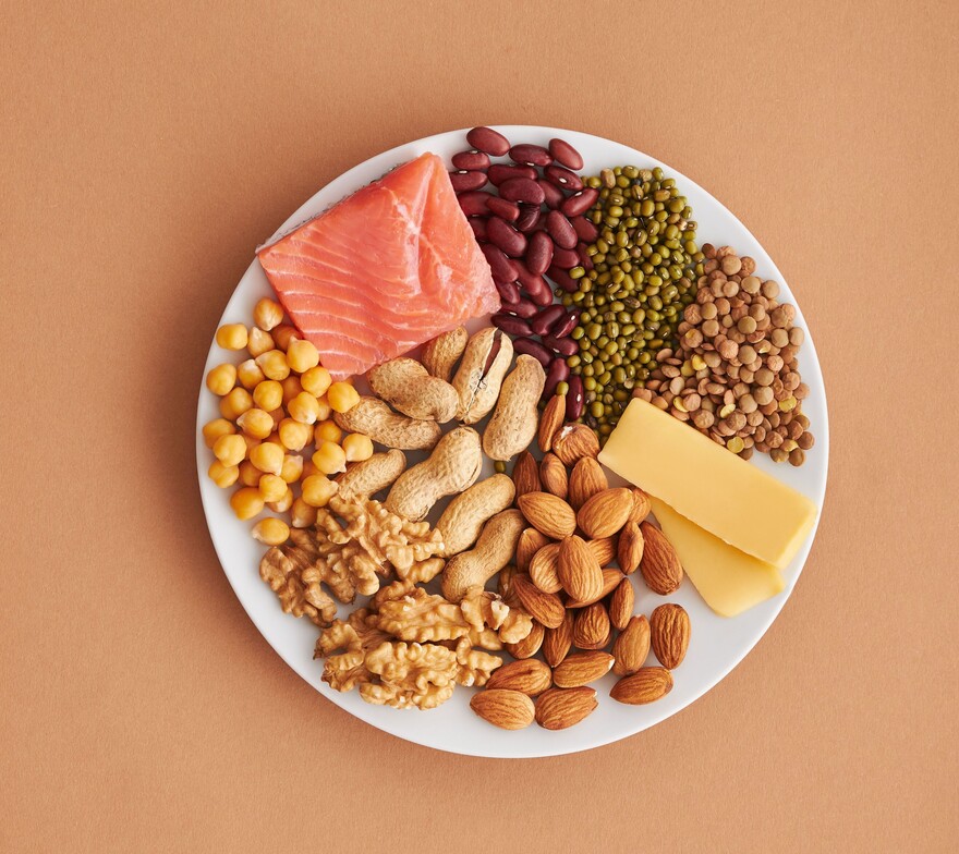 image of a variety of protein sources
